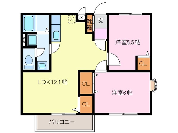 春日ハイツの物件間取画像